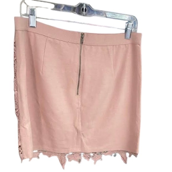 Pink Crochet Overlay Skirt American Eagle - Picture 2 of 10